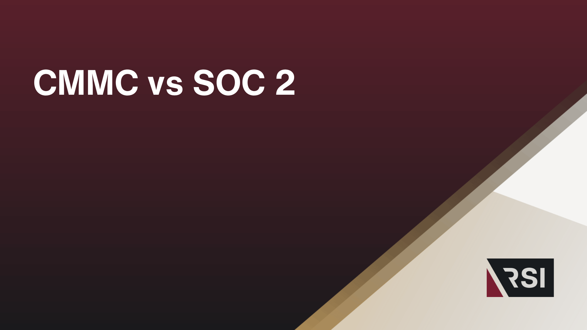 CMMC vs SOC 2